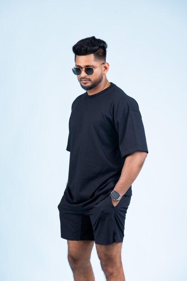 Oversized Unisex Tee – Black Edition - Image 4