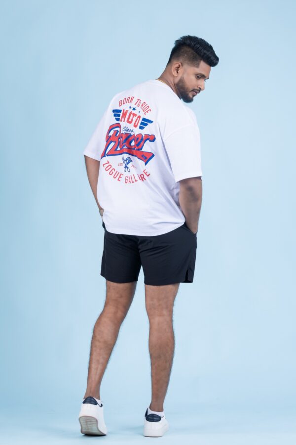 Oversized Unisex Tee – White Edition - Image 3