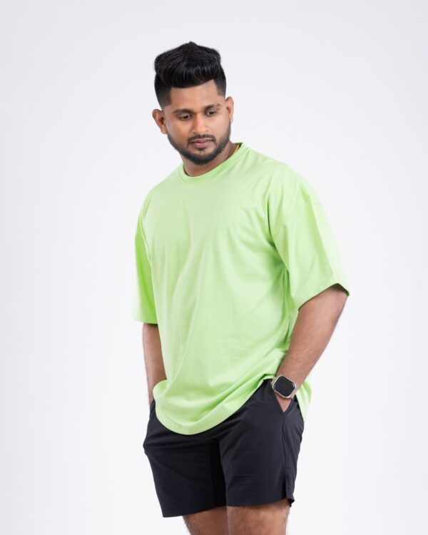 Oversized Unisex Tee – Light Green Edition - Image 3