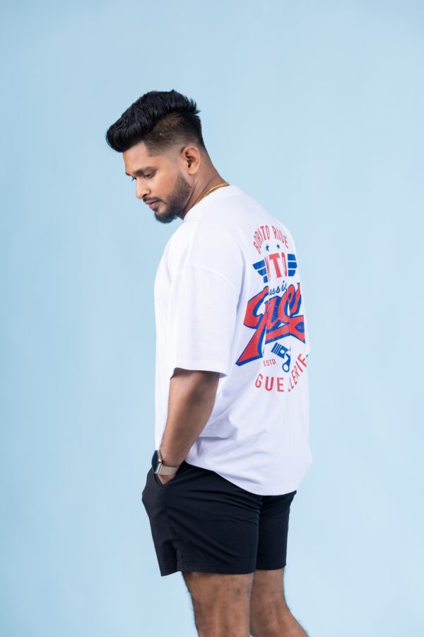 Oversized Unisex Tee – White Edition - Image 5